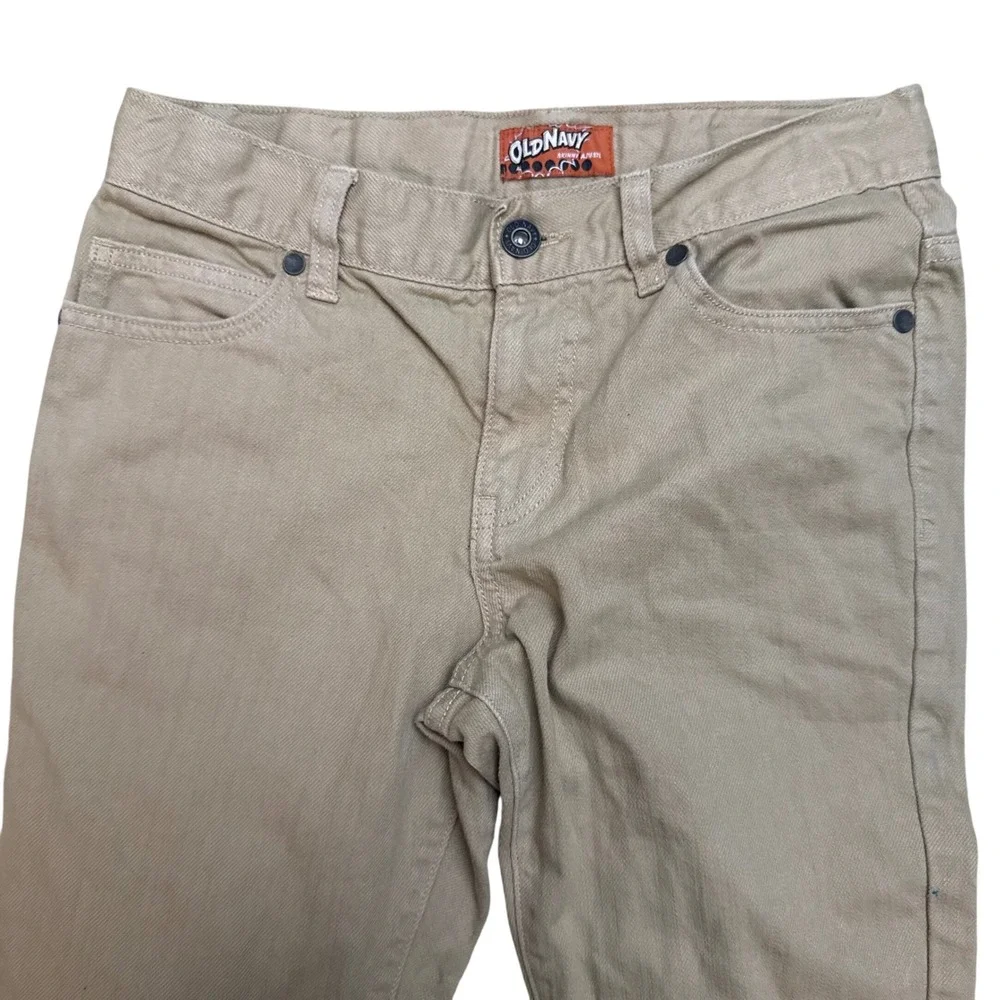 Old Navy Khaki Tan Regular Adjustable Waist Skinny Chino Pants Boys Size 12